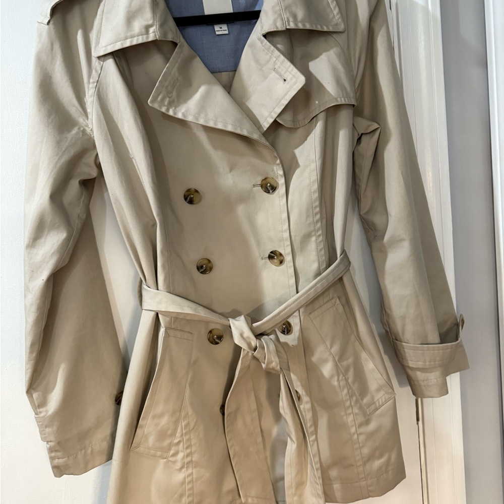 Nautica Light Tan Trench Coat